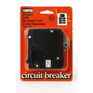 Gampak Cutler Hammer Circuit Breaker 50 Amp Double Pole 120/240V